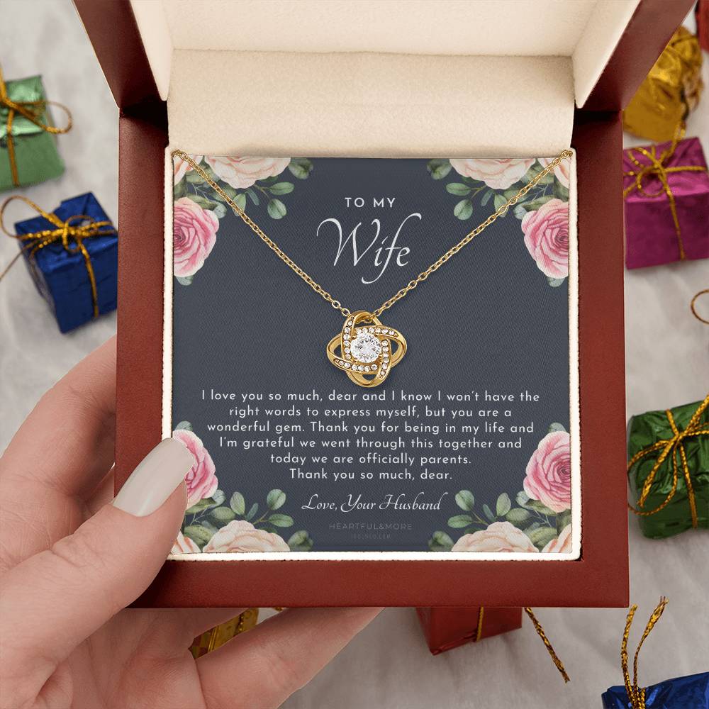 Postpartum Gift for Wife, Gift for Wife Post Pregnancy, Becoming a Mother Gift, Gift for Wife Birth, Wife After Pregnancy Necklace, Wife Becoming a Mom