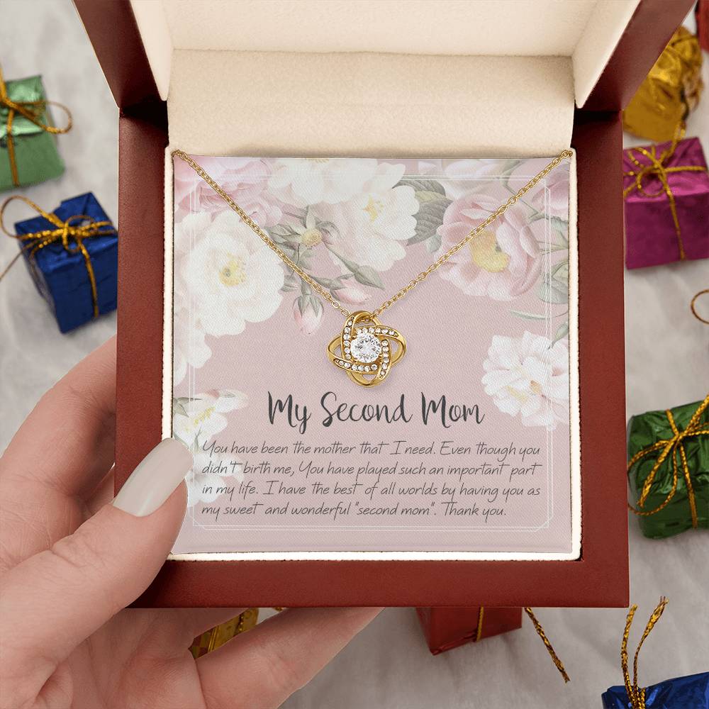 To My Second Mom - Love Knot Necklace