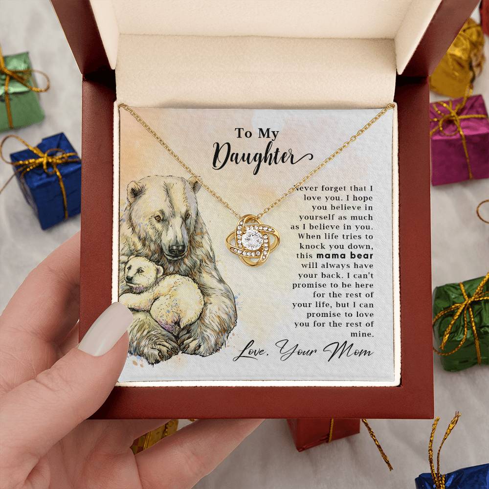 To My Daughter - Mama Bear - Necklace