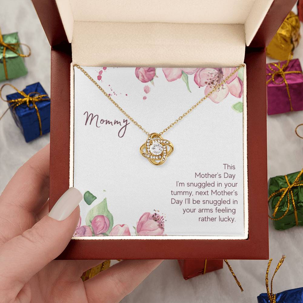 Mommy - This Mother's Day I'm Snuggledin Your Tummy - Alluring Beauty Necklace