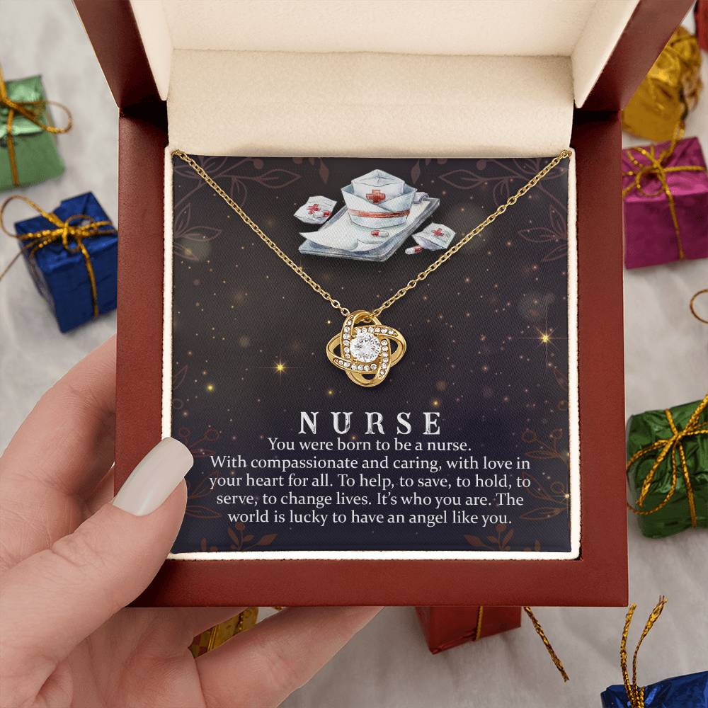 Nurse Crystal Pendant Necklace
