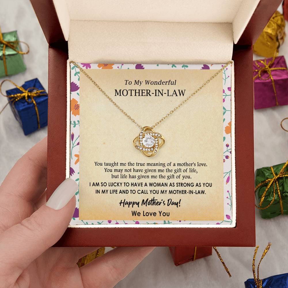 (Almost Gone) Gift for Mother-In-Law - Lucky to Have You - Love Knot
