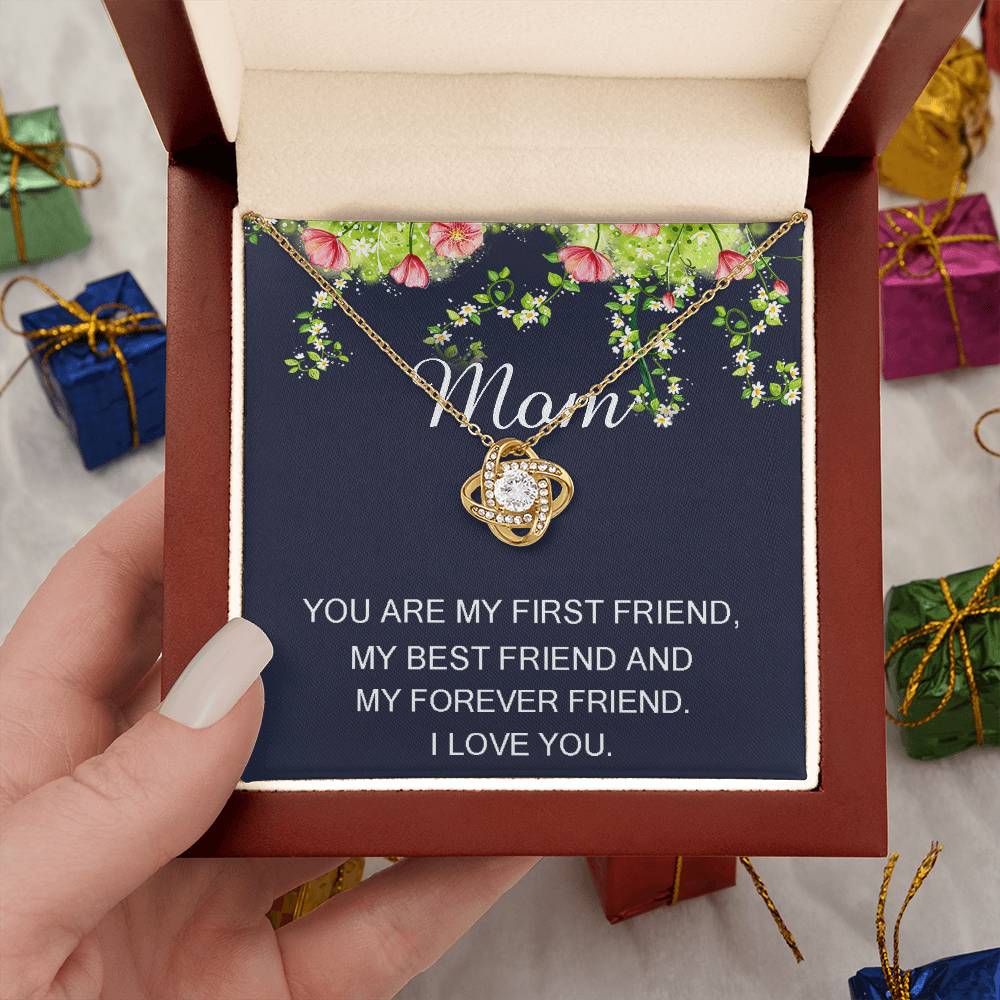 Necklace Gift for Mom • Mother's Day Gift • Birthday Gift for Mom • Mom Gift From Daughter • Mom Gift From Son • Mothers Day Love Knot Necklace
