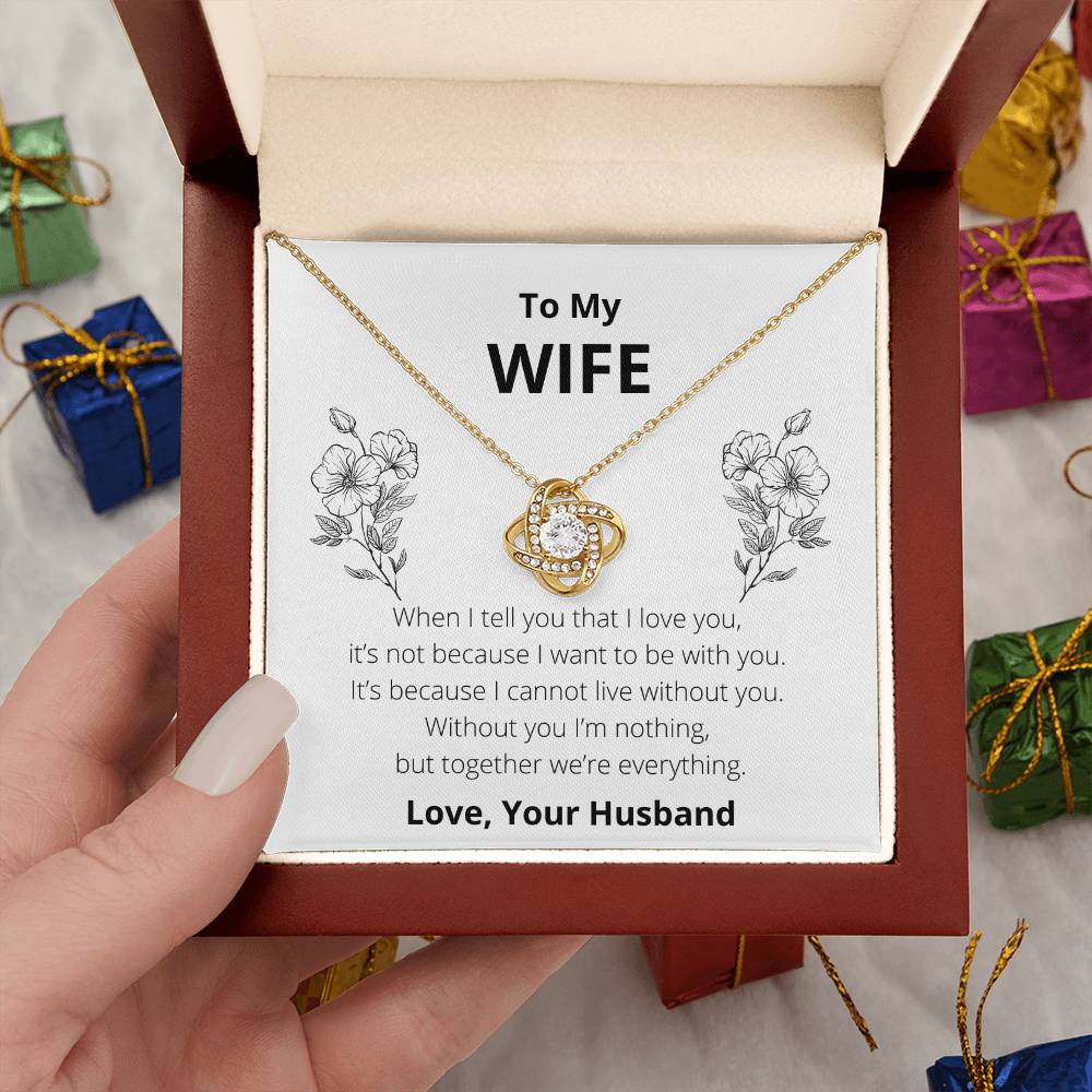 To My Wife: Together We're Everything - Necklace