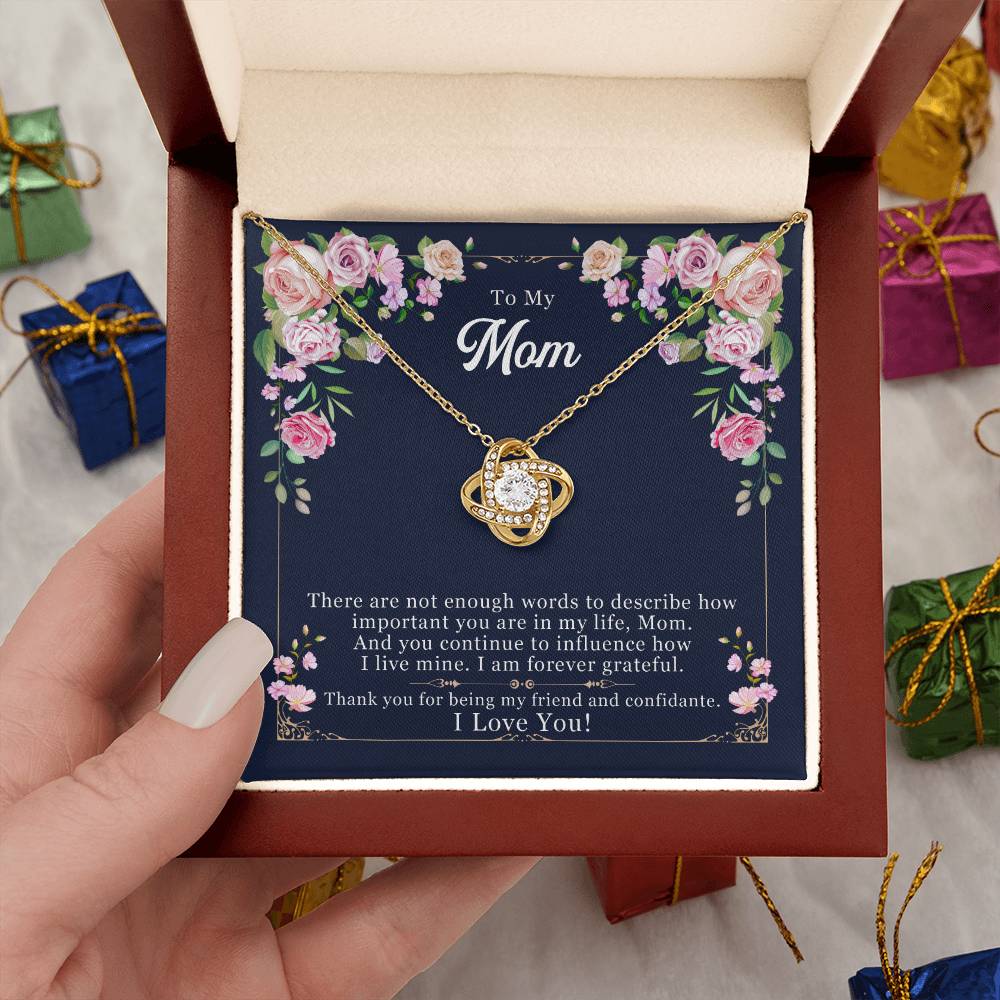 To My Mom Necklace, Gift for Mother, Mother's Day Gift Idea, Mom Gift From Daughter, Mom Gift From Son