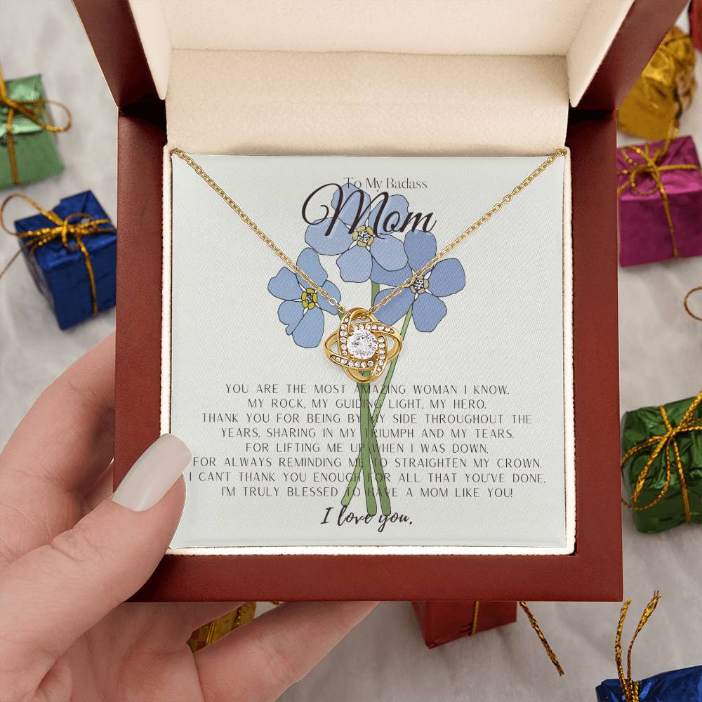 To My Badass Mom Necklace | Badass Mom Gift | Mother’s Day Gift | Birthday Gift | Gift From Daughter | Gift From Son | Birthday Gift for Mom | Birthday Necklace for Mom