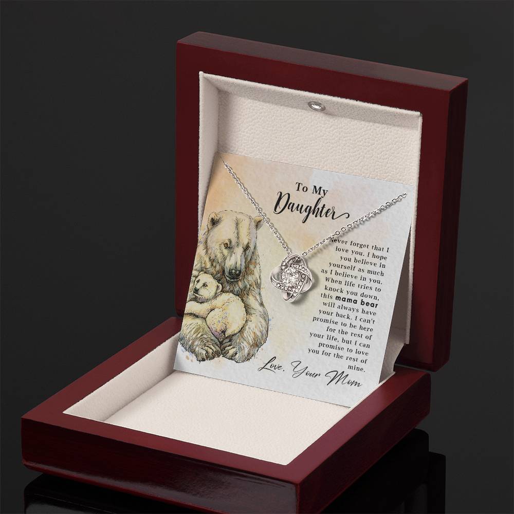 To My Daughter - Mama Bear - Necklace