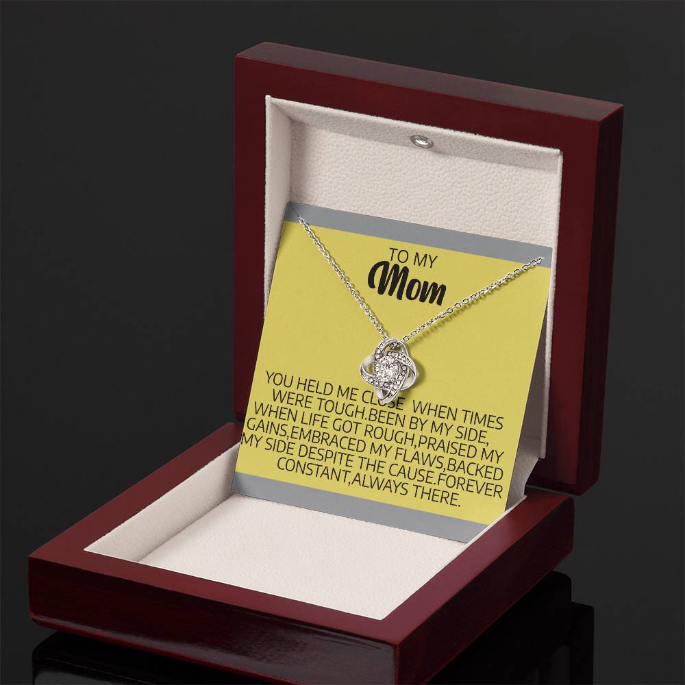 (Almost Gone) Held Me Close- Mom Necklace