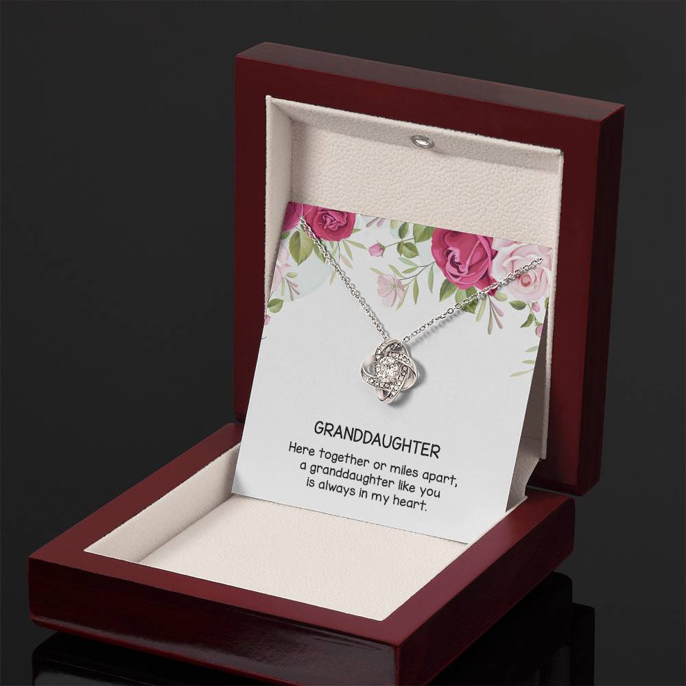 Gift for Granddaughter, Love Knot Necklace From Grandparen, Gifts for Girls, Best Birthday Gift Ideas, Pendant Jewelry Necklaces, Graduation Grad