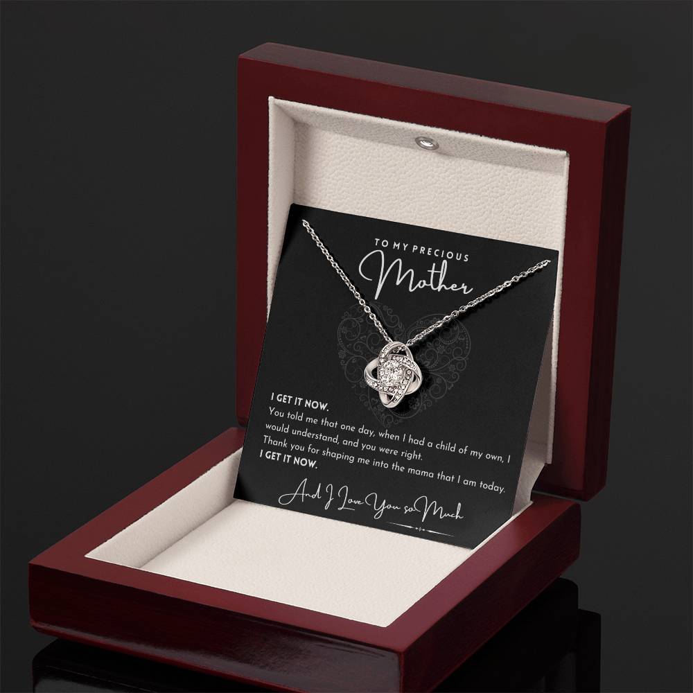 To My Precious Mother (Grandmother) Love Knot Necklace