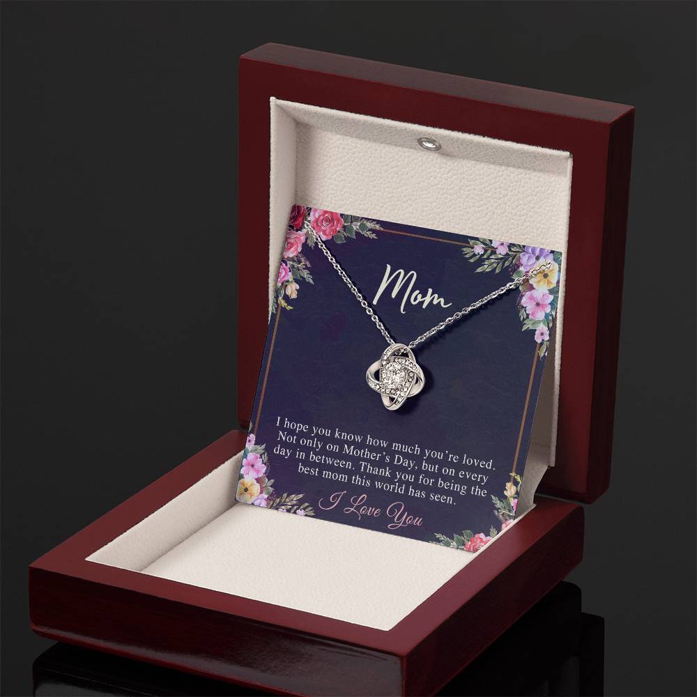(Almost Sold Out) to My Mom - Love Knot Necklace - Perfect Gift for Mothers Day