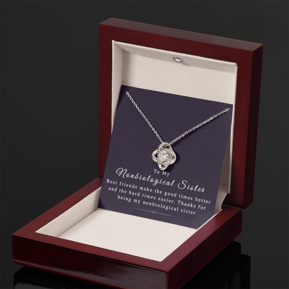 Nonbiological Sister - Friendship Knot Necklace - the Perfect Gift for Bffs (Almost Sold Out)
