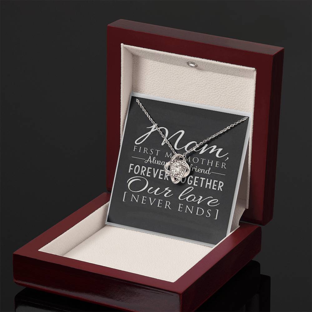 Our Love Never Ends Love Knot Necklace