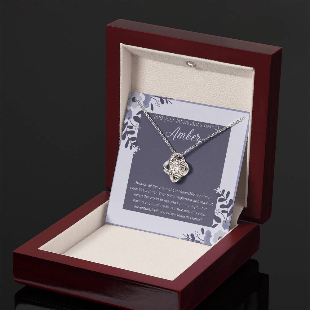 Customizable Maid of Honor Gift Card