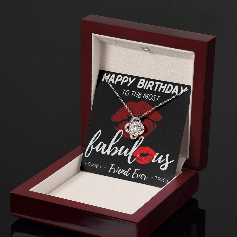 Friend Birthday Love Knot Necklace