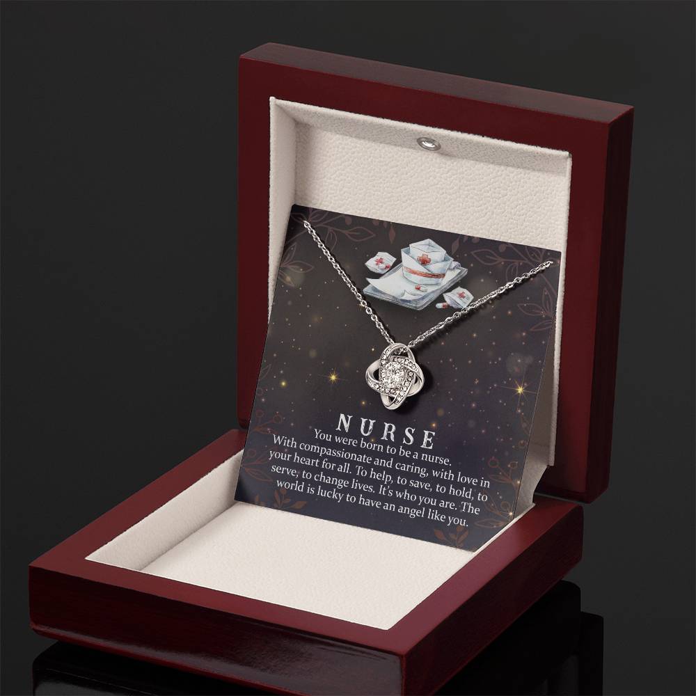Nurse Crystal Pendant Necklace
