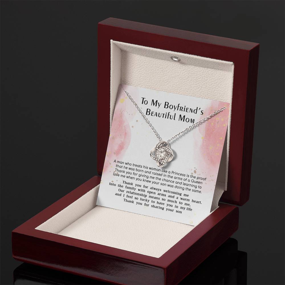 (Almost Gone) Gift for Boyfriend's Mom - Treat His Woman Like a Princess - Love Knot