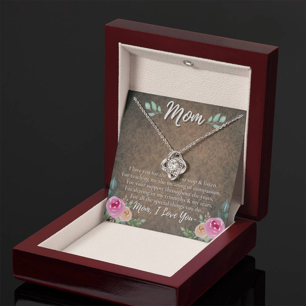 A Unique Gift for Your Mom - Love Knot Necklace