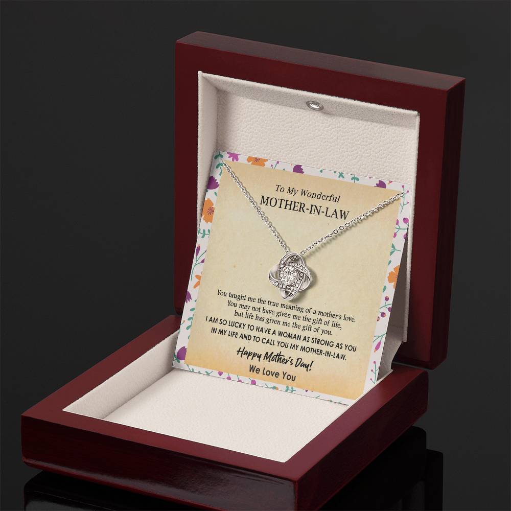 (Almost Gone) Gift for Mother-In-Law - Lucky to Have You - Love Knot