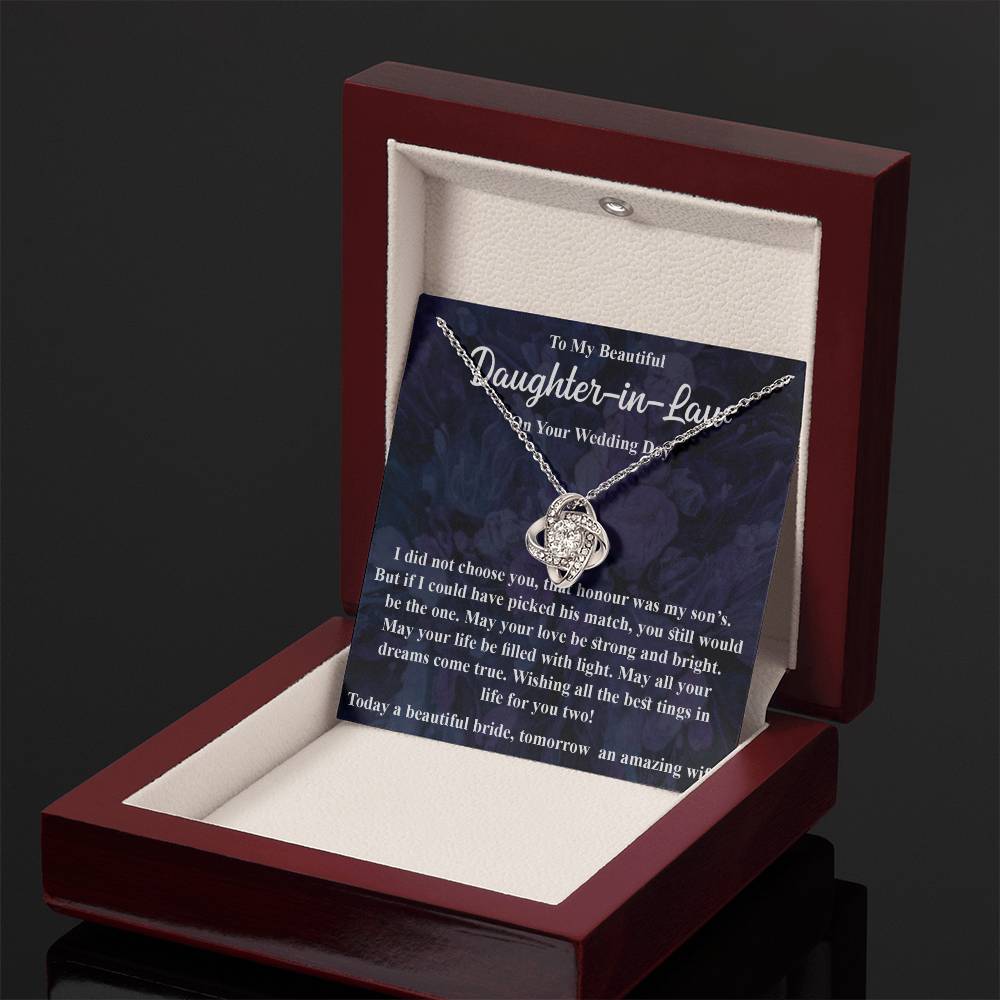 To My Daughter in Law - Blessing, Welcome to Our Family - Necklace