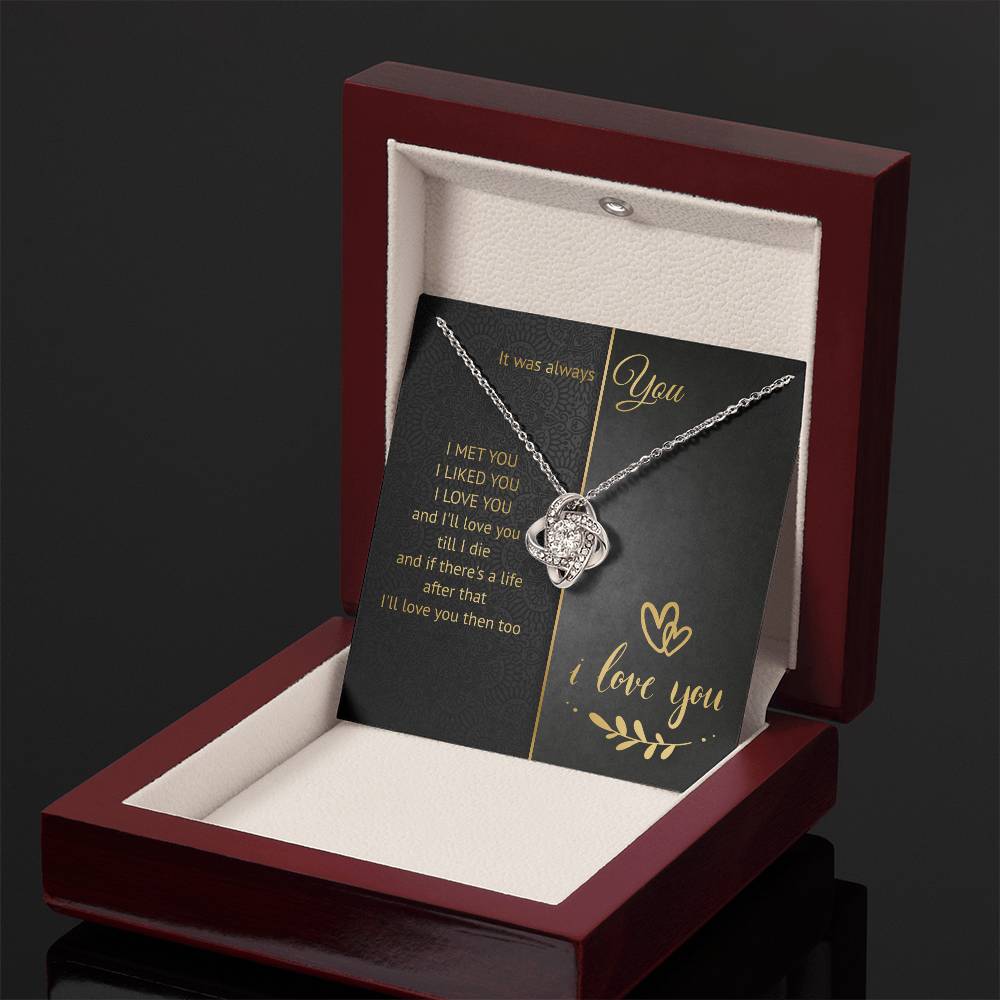 It Was Always You Knot Necklace