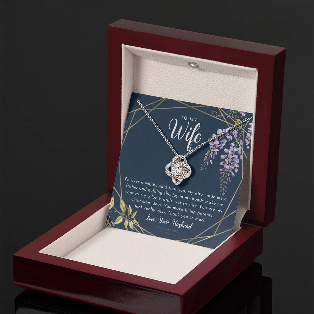 Postpartum Gift for Wife, Gift for Wife Post Pregnancy, Becoming a Mother Gift, Gift for Wife Birth, Wife After Pregnancy Necklace, Wife Becoming a Mom