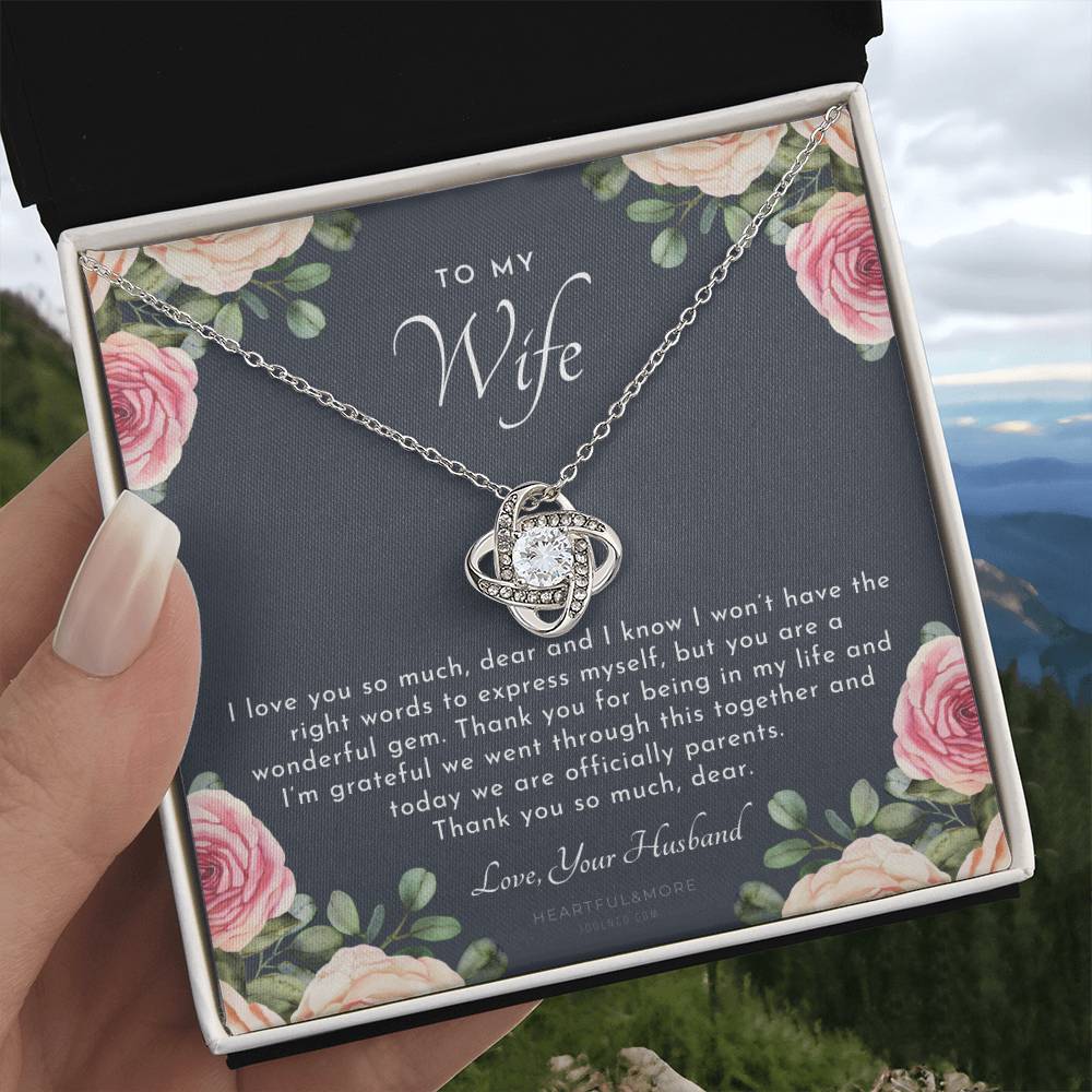 Postpartum Gift for Wife, Gift for Wife Post Pregnancy, Becoming a Mother Gift, Gift for Wife Birth, Wife After Pregnancy Necklace, Wife Becoming a Mom