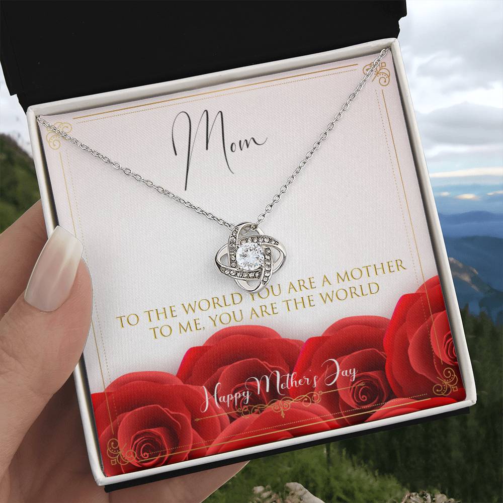Happy Mother´s Day Love Knot Necklace