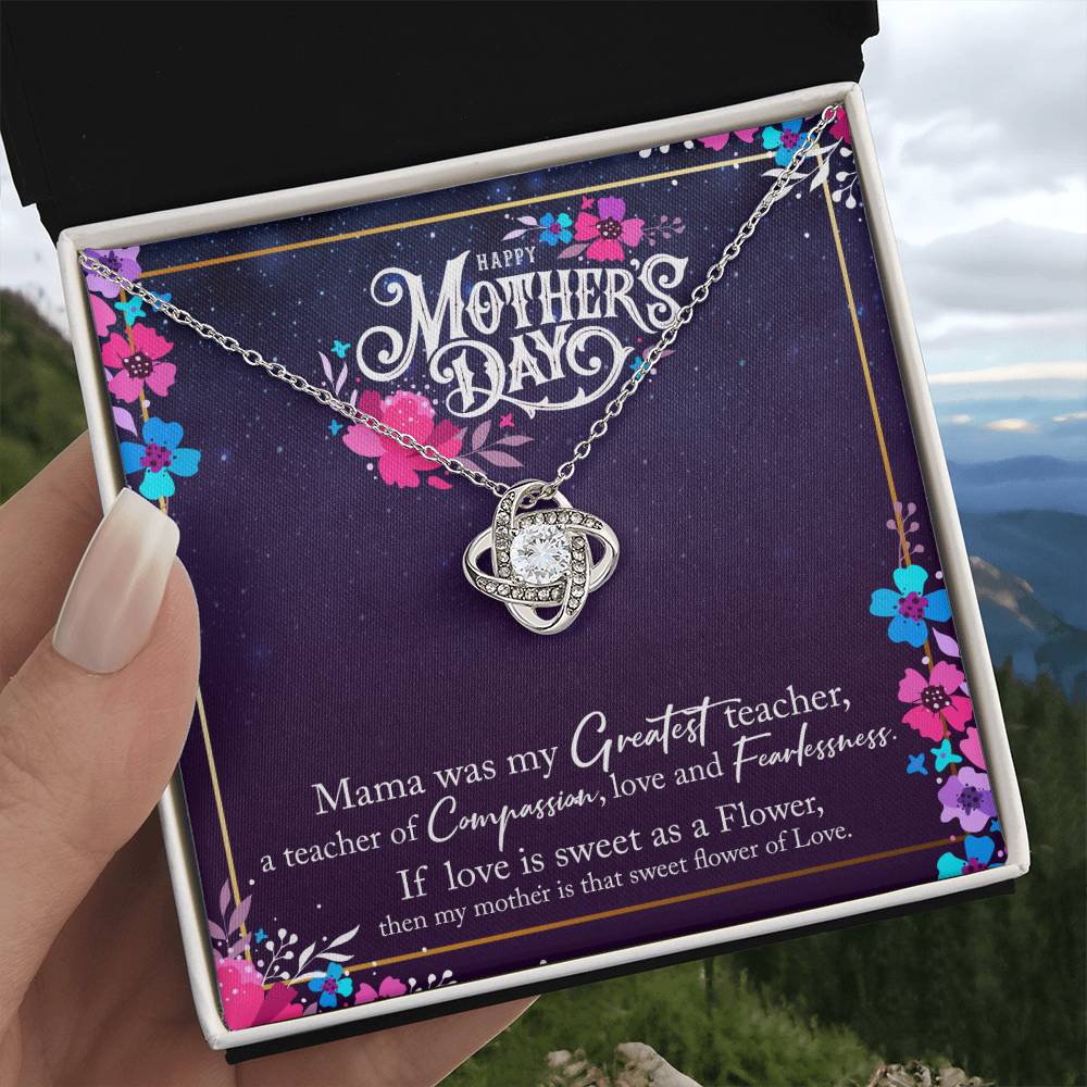 Happy Mother's Day - Love Knot Necklace - Greatest Teacher
