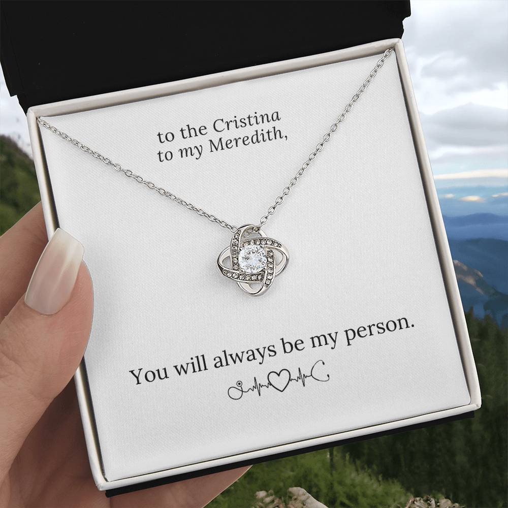 You Are the Cristina to My Meredith Necklace, Grey's Anatomy, Bff Necklace, Best Friend Necklace, Best Friend Birthday Gift Jewelry