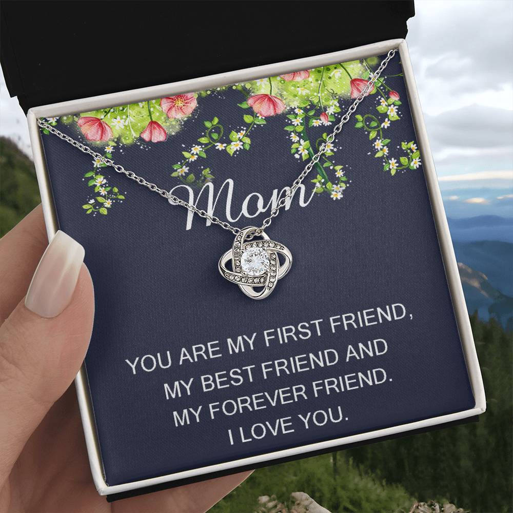 Necklace Gift for Mom • Mother's Day Gift • Birthday Gift for Mom • Mom Gift From Daughter • Mom Gift From Son • Mothers Day Love Knot Necklace