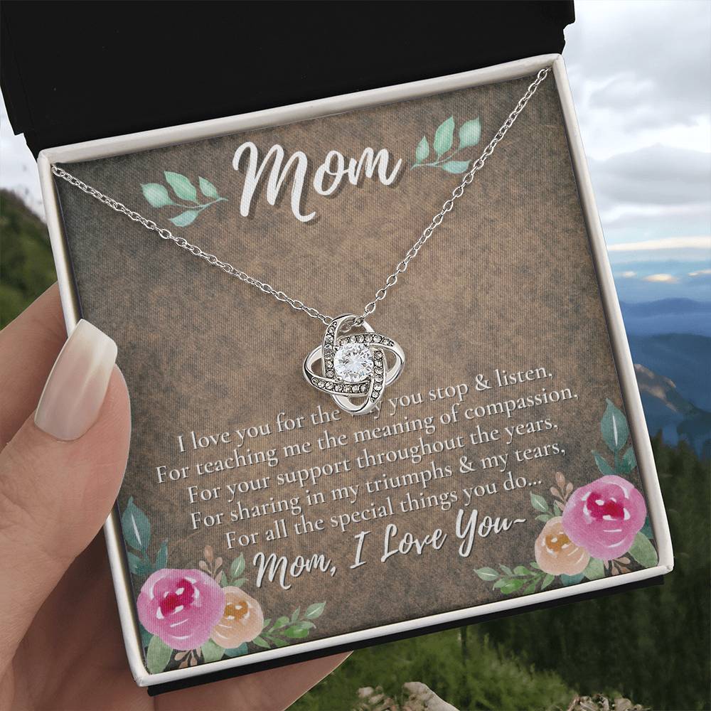 A Unique Gift for Your Mom - Love Knot Necklace