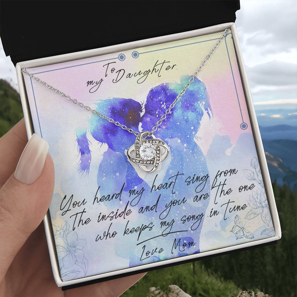 [New Stock] to My Daughter - My Heart Beats for You - Necklace