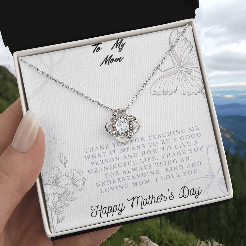Happy Mother's Day_ Love Knot Neckace