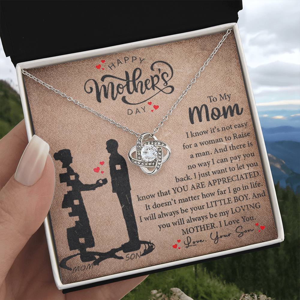 My Loving Mother | Love Knot Necklace Mother's Day Gift