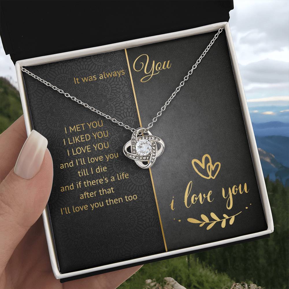 It Was Always You Knot Necklace