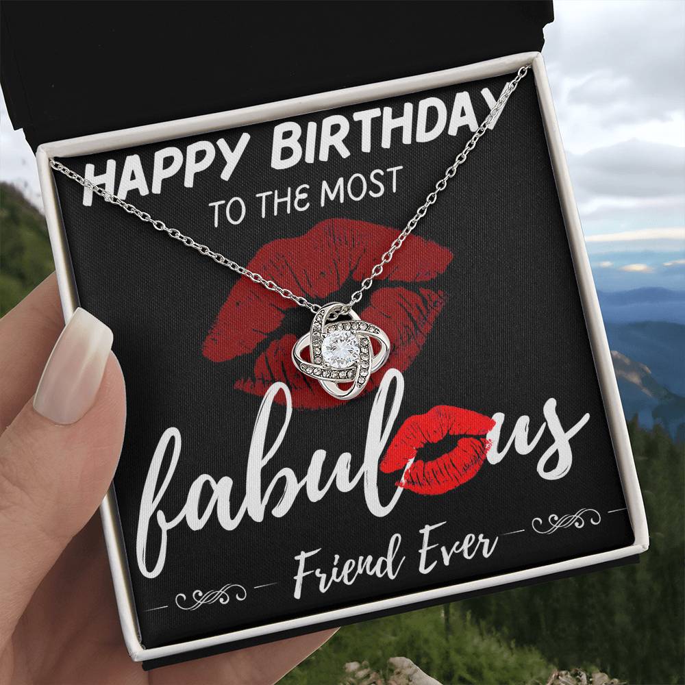 Friend Birthday Love Knot Necklace