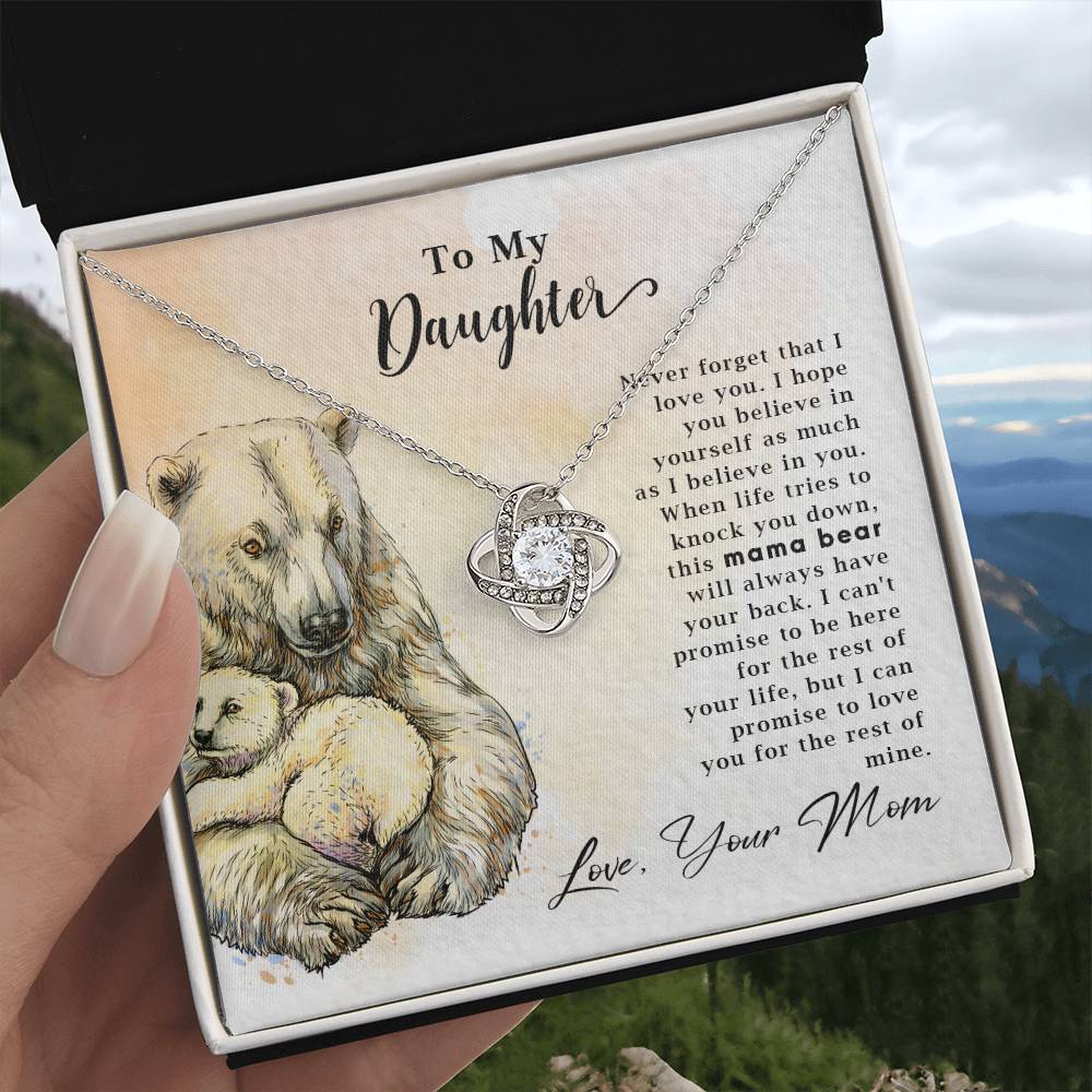 To My Daughter - Mama Bear - Necklace