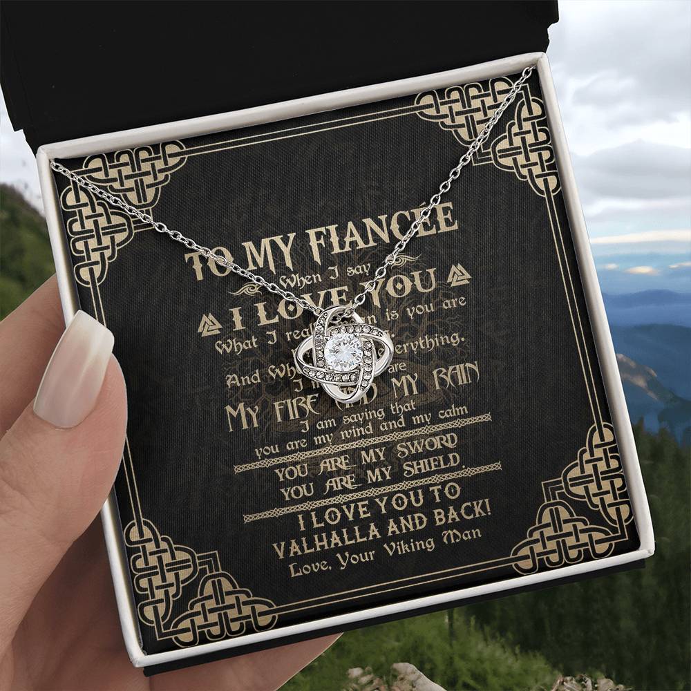To My Shieldmaiden Necklace, Gift for Viking Fiancee