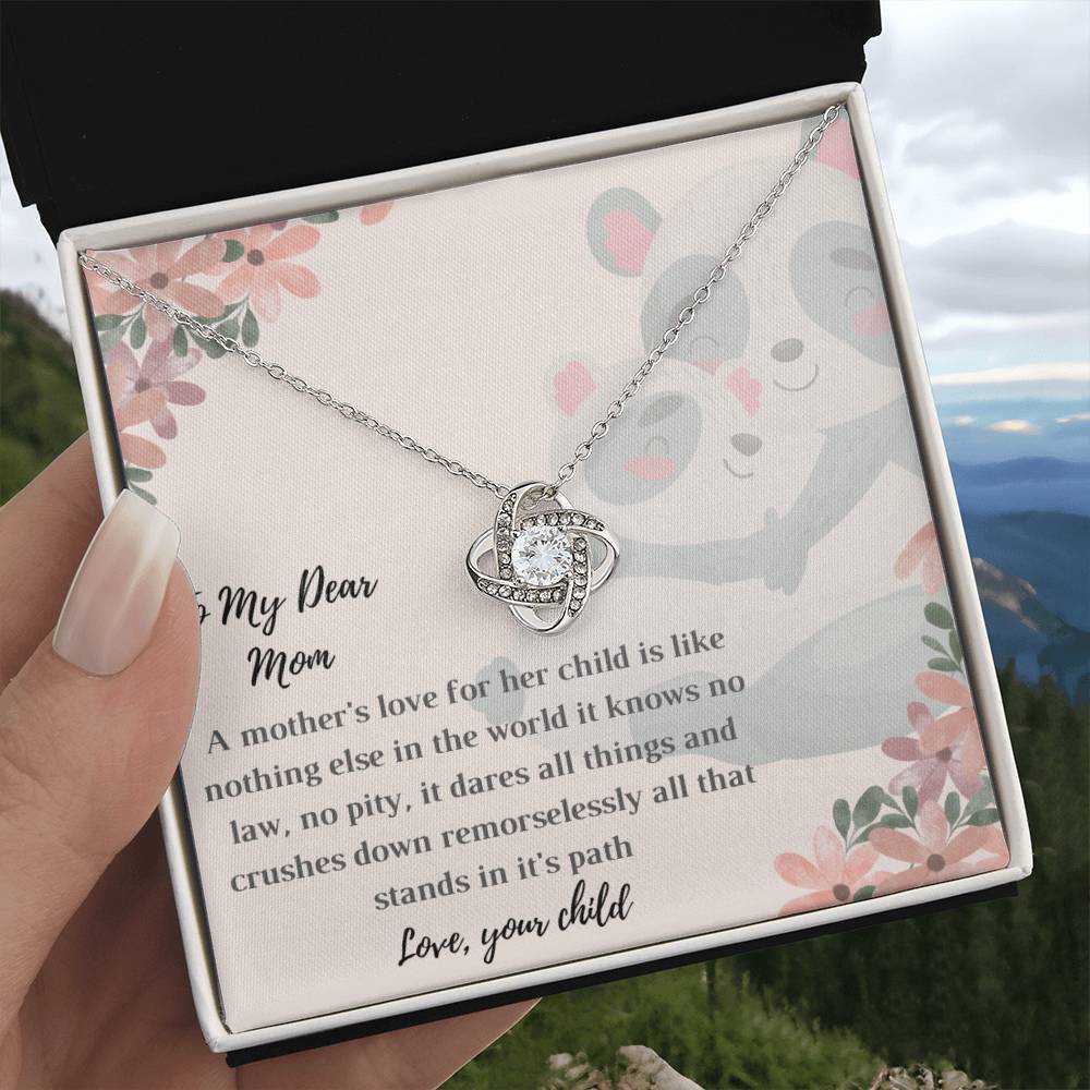Interlocking Hearts Necklace With Card