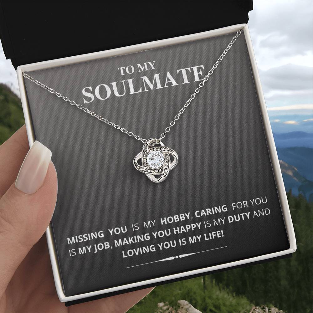 To My Soulmate - Love Knot Necklace (New Arrival)