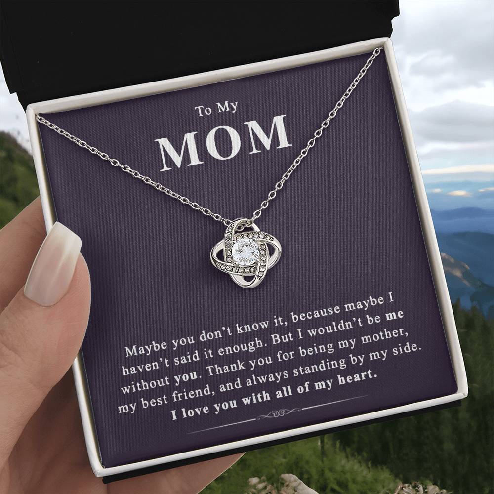 (Almost Sold Out) to My Mom - Love Knot Necklace - Perfect Gift for Mothers Day