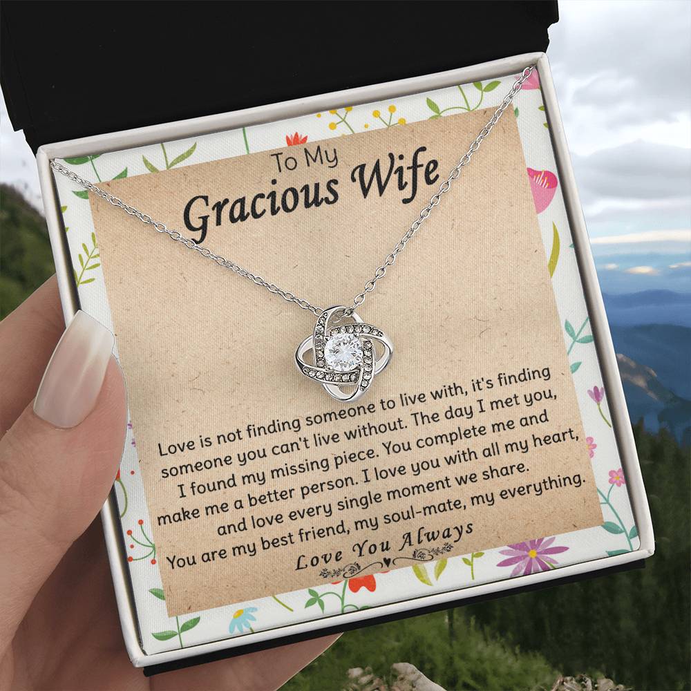 (Almost Gone) Gift for Wife - Can't Live Without - Love Knot