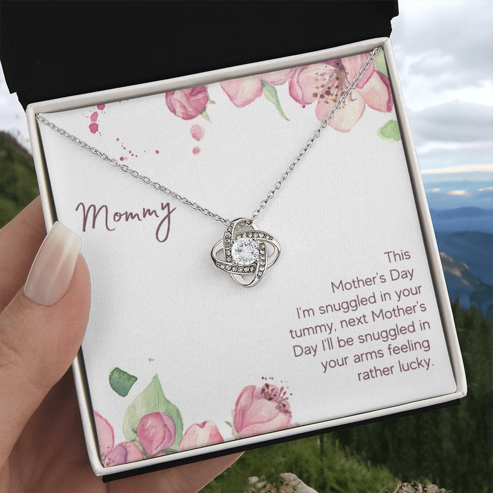 Mommy - This Mother's Day I'm Snuggledin Your Tummy - Alluring Beauty Necklace