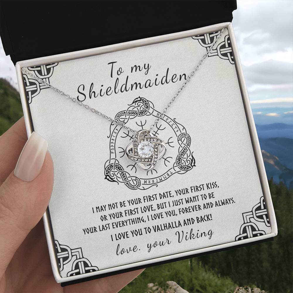 To My Shieldmaiden Necklace, Love You Forever and Always
