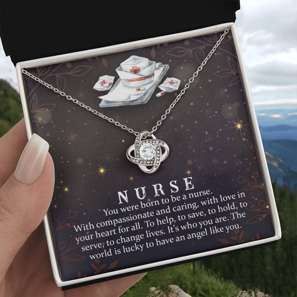 Nurse Crystal Pendant Necklace