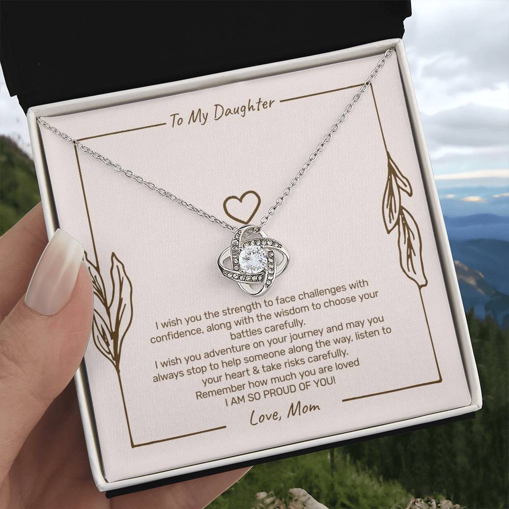 To My Daughter - I Am So Proud of You Necklace