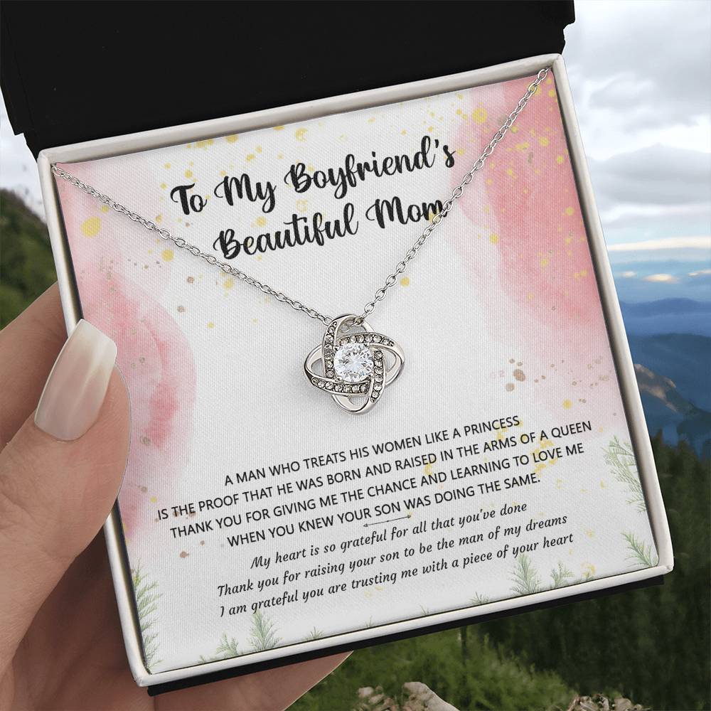 (Almost Gone) Gift for Boyfriend's Mom - a Man Who Treats His Woman Like a Princess - Love Knot