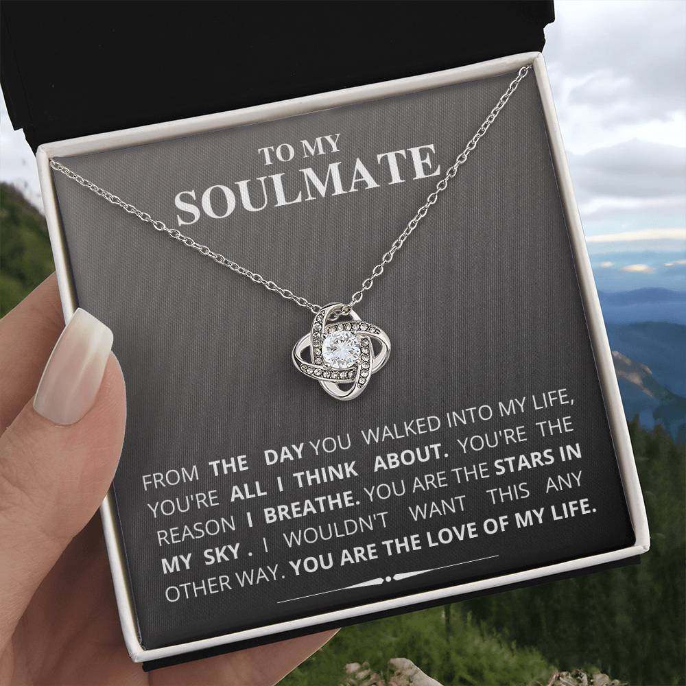 To My Soulmate - Love Knot Necklace (New Arrival)