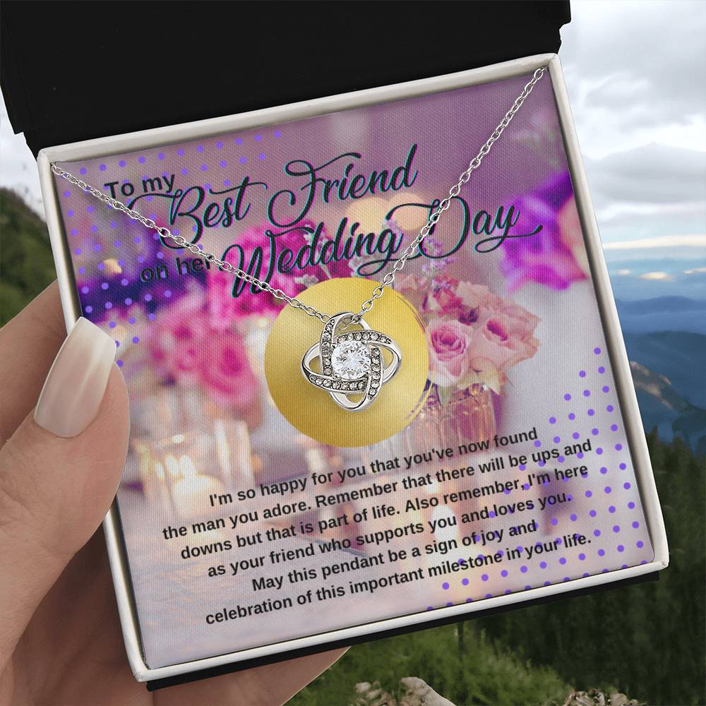 Wedding Gift for Bride, Best Friend Gift on Her Wedding Day, Best Friend to Bride Gift, Friend of the Bride Necklace, Bride Jewelry for Wedding Day